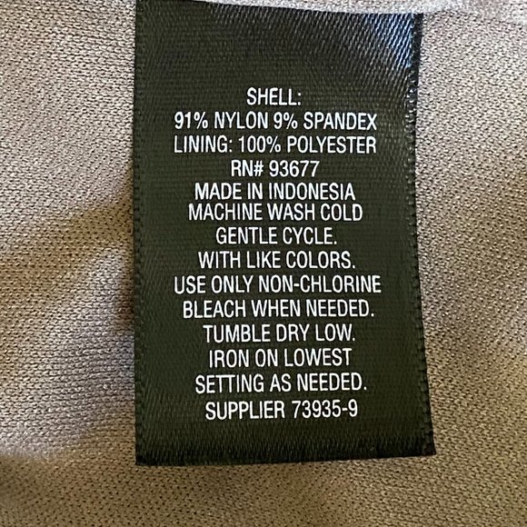 Worthington Sleeveless Blouse Taupe Crochet-Style Lace Size M - Picture 6 of 6